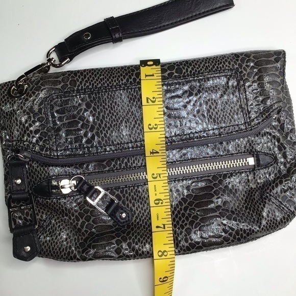 NINE West Animal Skin Print Clutch Purse Bag - Picture 10 of 13